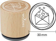 Image COLOP Motiv-Stempel Woodies "Briefumschlag mit Herzen"