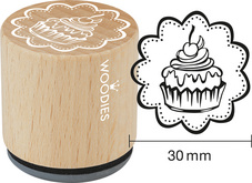 Image COLOP Motiv-Stempel Woodies Handmade "Törtchen"