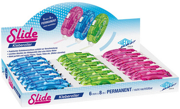Image WEDO Kleberoller SLIDE, 6 mm x 8 m, 18er Display