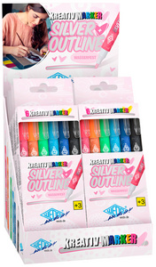 Image WEDO Kreativmarker SILVER + OUTLINE, 6er Etui