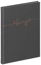 Image PAGNA Notizbuch "things", DIN A5, blanko, grau