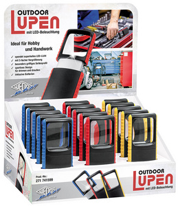 Image WEDO Outdoor-Rechtecklupe mit LED-Beleuchtung, 15er Display