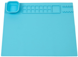Image WEDO Malmatte aus Silikon, (B)400 x (T)500 mm, hellblau