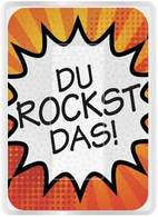 Image WEDO Brillen-Putztuch PocketCleaner "DU ROCKST DAS!