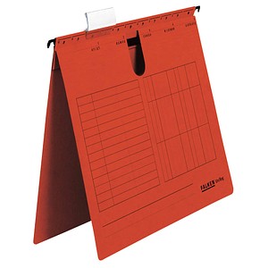 Image 25 FALKEN Hängehefter UNIREG Karton rot 1 x kaufmännische Heftung