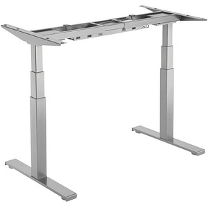 Image Fellowes Cambio höhenverstellbares Schreibtischgestell silber ohne Tischplatte T-Fuß-Gestell silber 100,0 x 80,0 cm