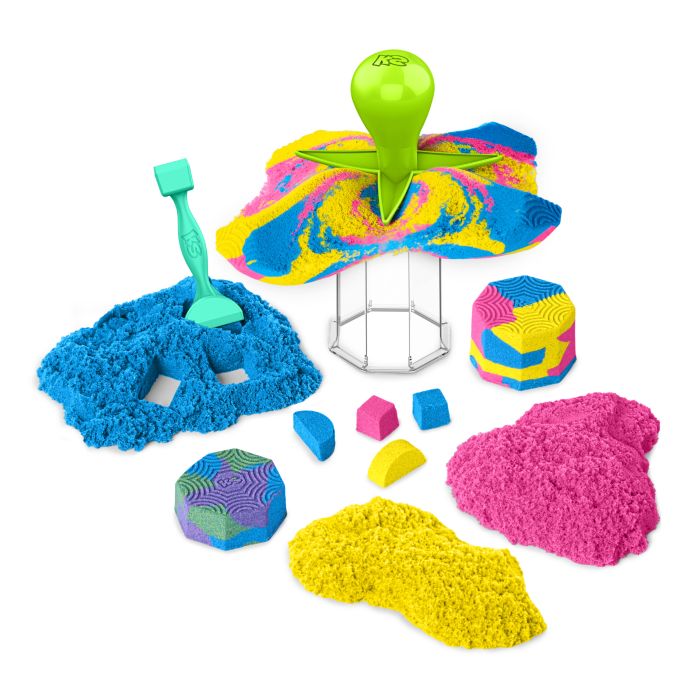 Image SPIN MASTER™ Modelliermasse Kinetic Sand Squish N Create mehrfarbig