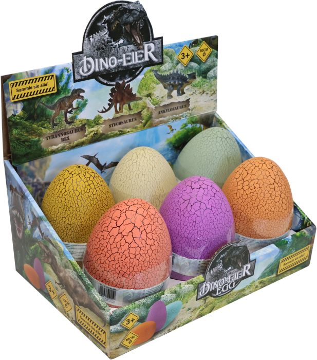 Image Dinosaurier Eier #10cm, 3-f.s.im Displ.
