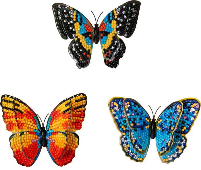 Image Crystal Art Schmetterlinge 3erPack