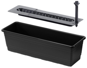 Image orthex Blumenkasten BALCONY, Breite: 750 mm, schwarz