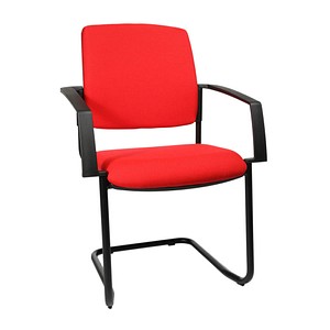 Image 2 Topstar Besucherstühle BtoB 20 BB300A G21 rot Stoff