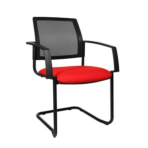 Image 2 Topstar Besucherstühle BtoB 20 BB400A G210 rot Stoff
