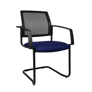 Image 2 Topstar Besucherstühle BtoB 20 BB400A G260 blau, schwarz Stoff