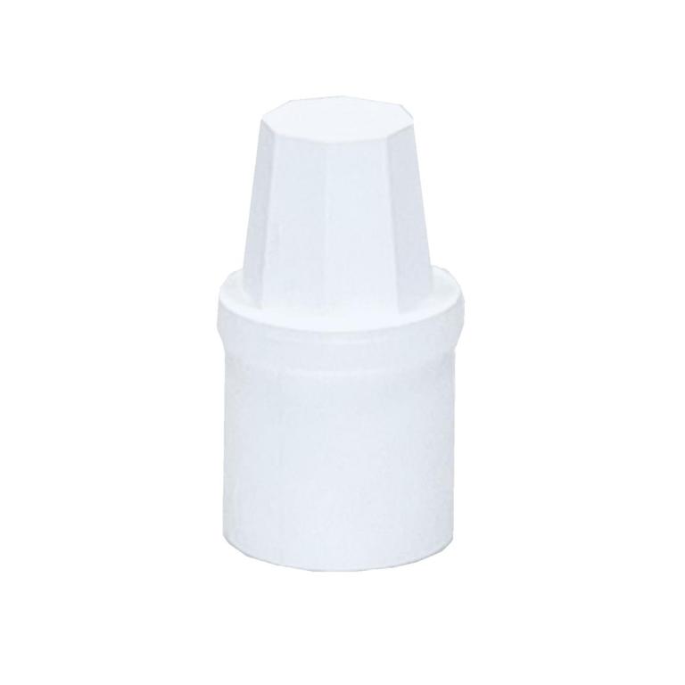 Image Zubehör/Ersatzteil: Adapter für Überwurfmutter | weiß passend für ||63563||  für haug Hygiene Artikel mit Achtkant- Stecksystem auf Stiel, mit konischem Schraubgewinde mit Ø 20-22,5 mm, 50 x Ø 28 mm