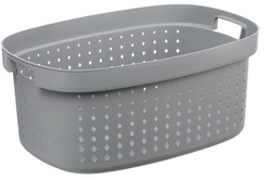 Image plast team Wäschekorb SEOUL, 41,9 Liter, grau