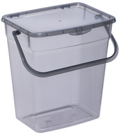 Image plast team Waschmittelbox, 6 Liter, grau-transparent