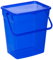 Image Restposten:plast team Waschmittelbox, 10 L, grau-transparent