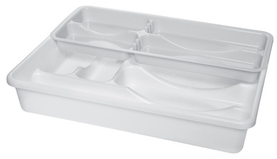 Image plast team Besteckkasten "Doppelt", weiß