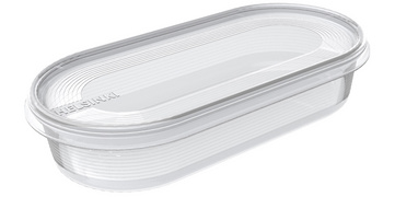 Image plast team Gefrierdose Helsinki, 0,8 Liter, oval
