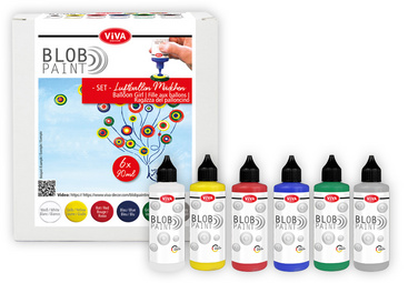 Image ViVA DECOR Blob Paint Farbset "Luftballon-Mädchen", 6-teilig