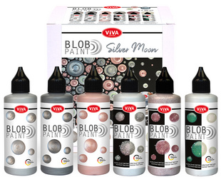 Image ViVA DECOR Blob Paint Farbset "Silver Moon", 6-teilig