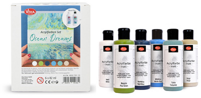 Image ViVA DECOR Acrylfarben-Set "Ocean Dreams", 6-teilig