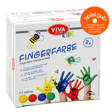 Image ViVA DECOR Fingerfarbe "ViVA KIDS", 4er-Set Basic