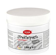 Image ViVA DECOR Strukturpaste PREMIUM cremig, weiß, 1.000 g