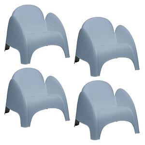 Image 4 PAPERFLOW Sessel DUMBO blau blau Kunststoff