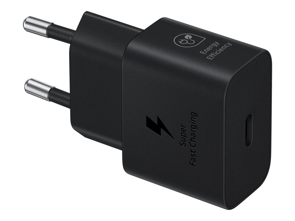 Image SAMSUNG Galaxy Power Adapter USB Type C 25W w/o Cable Black