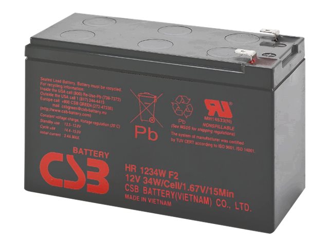 Image BLUEWALKER CSB HR 1234W F2 VRLA Blei-Gel Akku 12V/9Ah (91010032)
