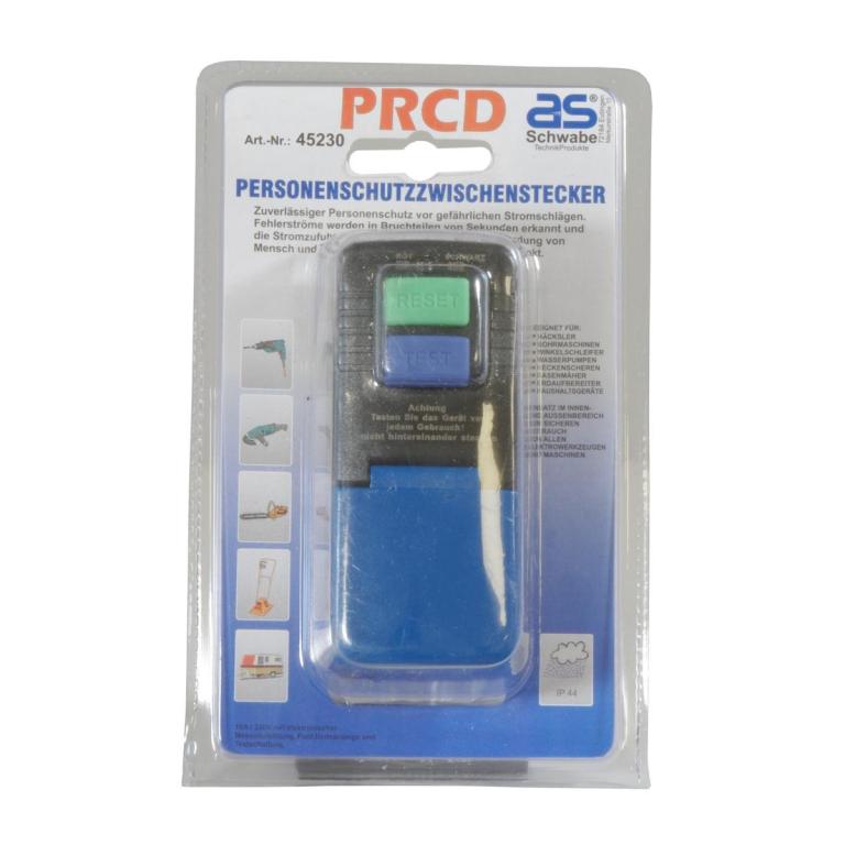Image Personenschutz-Zwischenstecker mit PRCD 230V Schwarz IP44Mobiler Stromschutz zwischen Steckdose und GerätReagiert blitzschnell und kann Leben retten.