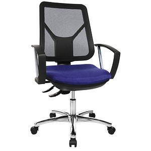 Image Topstar Bürostuhl Ergo Steel Net blau, chrom Stoff