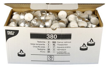 Image PAPSTAR Teelichter, Durchmesser: 38 mm, weiß, lose