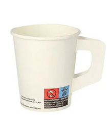 Image PAPSTAR Papp-Trinkbecher mit Henkel, 0,2 l, weiß