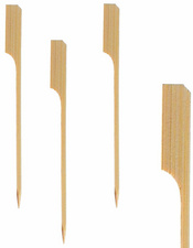 Image PAPSTAR Fingerfood-Spieße "Golf", Länge: 180 mm aus Bambus, in Pappbox mit tran