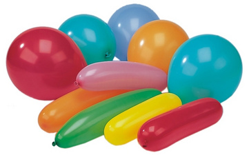 Image PAPSTAR Luftballons, Farben und Formen sortiert