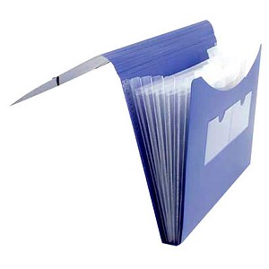 Image FolderSys Fächermappe 5 Fächer blau