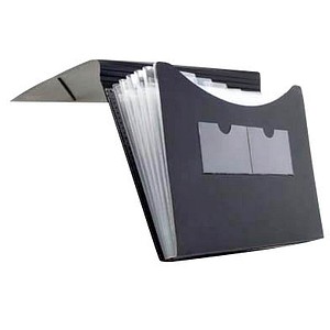 Image FolderSys Fächermappe 5 Fächer schwarz