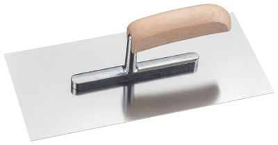 Image WESTEX Glättekelle Edelstahl, Holzgriff, 280 x 130 mm