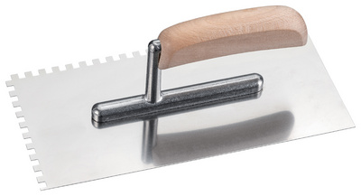 Image WESTEX Zahnkelle Edelstahl, 270 x 130 mm, Zahnung 6x6 mm