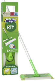 Image Swiffer Starter-Set Bodenwischer, Trocken-/Nass-Wischtücher