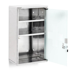 Image relaxdays Medizinschrank EMERGENCY XL ohne Norm silber