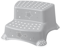 Image keeeper kids Tritthocker igor "stars", zweistufig, grau