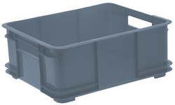 Image keeeper Aufbewahrungsbox Euro-Box L "bruno eco", grau