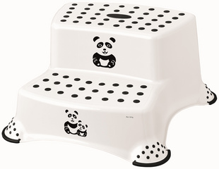 Image keeeper kids Tritthocker "igor Panda", zweistufig, weiß