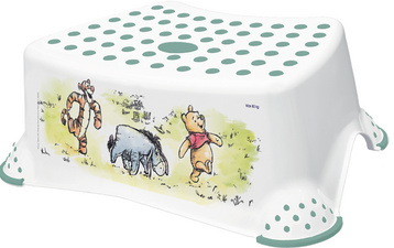 Image keeeper kids Tritthocker "tomek winnie", weiß mit Aufdruck