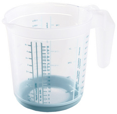 Image keeeper Messkanne "massimo", 1,5 L, weiß / nordic-blue