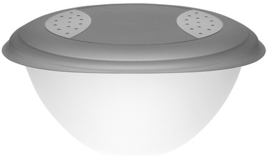 Image keeeper Salatschale "sandra", mit Deckel, 6,0 Liter, grau