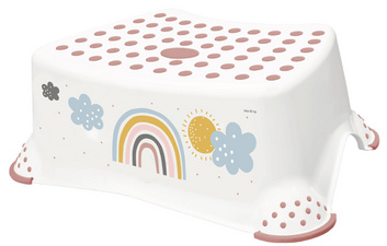 Image keeeper kids Tritthocker "tomek Rainbow", weiß